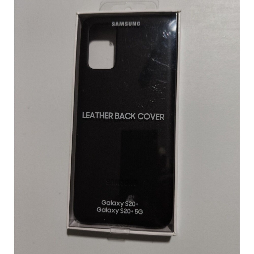 Genuine Samsung Leather Back Cover Case for Galaxy S20 5G - Black New Sealed